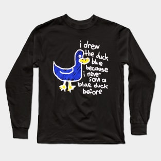 Billy Madison blue duck Long Sleeve T-Shirt